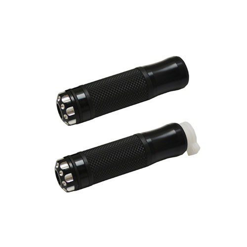 Puños de aluminio y plastico negro