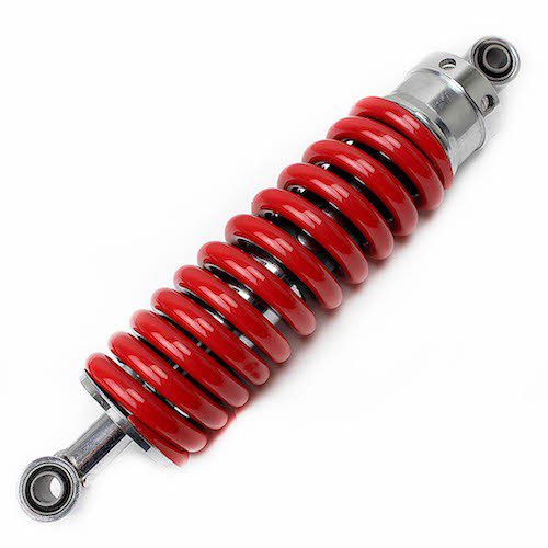 Amortiguador trasero para motocicleta 250Z rojo Alessia