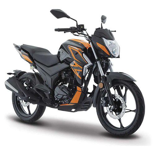 Motocicleta Italika 200Z Negro Naranja