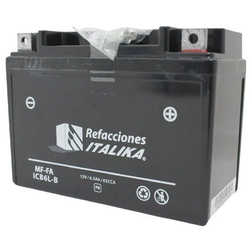 Bateria para motocicleta YB6L-B sellada Italika