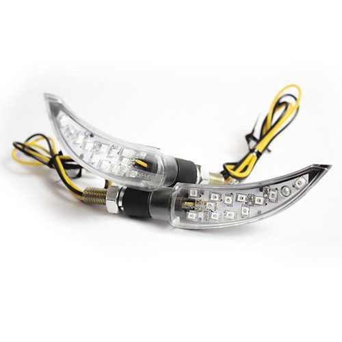 Direccionales carbon par con 13pcs led dip modelo 1023 Kinlley