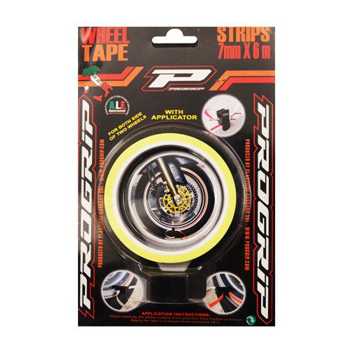 Cinta decorativa para rin amarillo Pro Grip