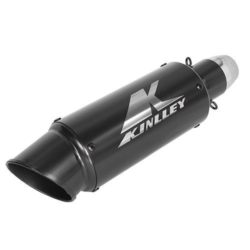 Escape deportivo para motocicleta universal negro 38-51MM B1 Kinlley