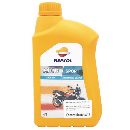 Aceite para motocicleta 4T 10w40 semisintetico motosport 1L Repsol