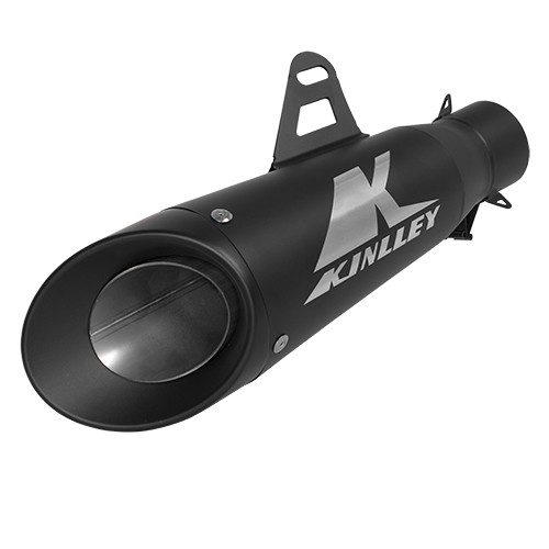 Escape para motocicleta negro universal 35mm a 51mm BS Kinlley