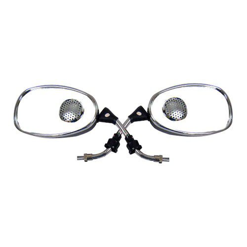 Espejos para motocicleta universales con MP3 10mm Roda