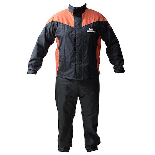 Impermeable Roda negro/naranja set (2pz) Talla XG