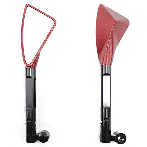 Espejos para motocicleta universales motonetas rojo ZX2715 Kinlley
