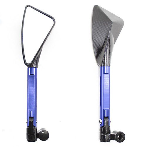 Espejos para motocicleta universales motonetas azul ZX2678 Kinlley