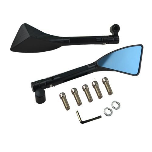 Espejos para motocicleta universales motonetas negro ZX2678 Kinlley