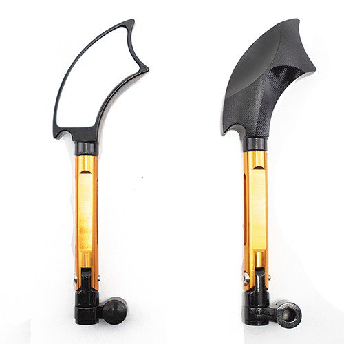 Espejos para motocicleta universales K114 naranja axe 10mm Kinlley