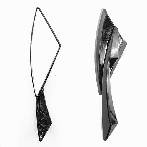Espejos para motocicleta universales K180 negro Triangle 10mm Kinlley