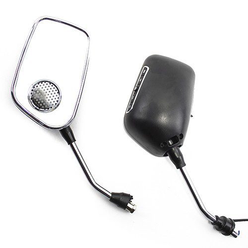 Espejos para motocicleta universales con MP3 Radio 10mm Kinlley