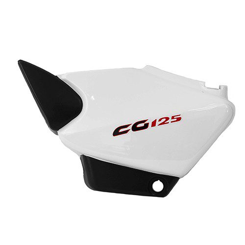 Tapa lateral izquierda para motocicleta blanca Cargo 125