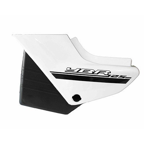 Tapa lateral izquierda para motocicleta blanca YBR125-C
