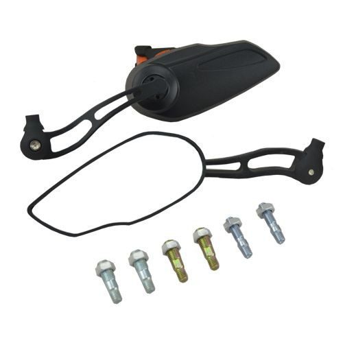 Espejos para motocicleta chopper negro mate 10mm ZX-2494 Sayto