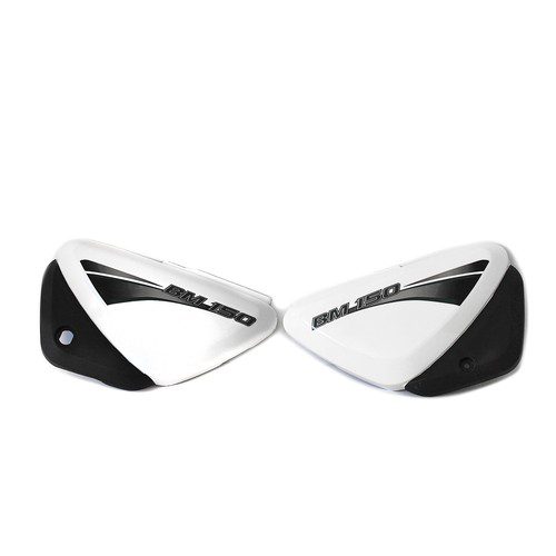 Tapas laterales blancas para motocicleta BAJAJ BOXER 150 BM150