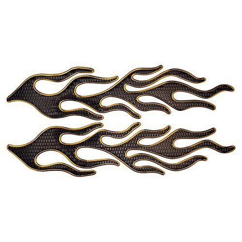 Protector de Tanque de gasolina Flamas Amarillas RJ009-1 Kinlley