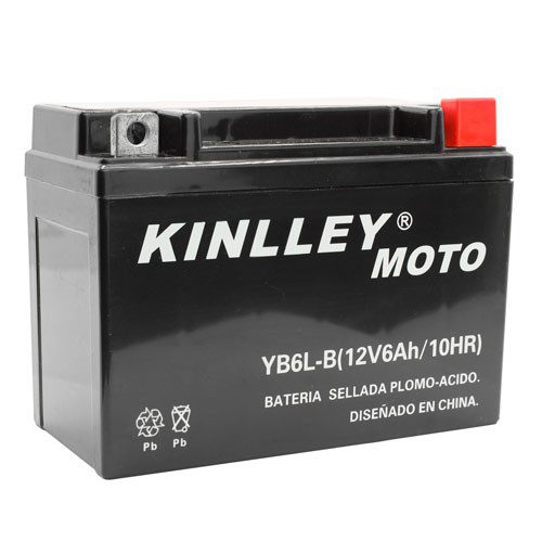 Bateria para motocicleta YB6L-B FT125 NO INCLUYE ACIDO Kinlley