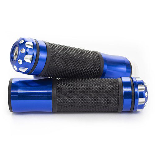 Puños para motocicleta universal 7/8 con contrapeso azul XL280 Kinlley