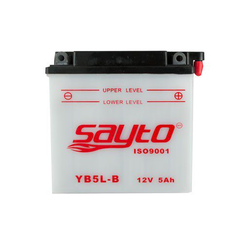 Bateria para motocicleta YB5L-B con acido Sayto