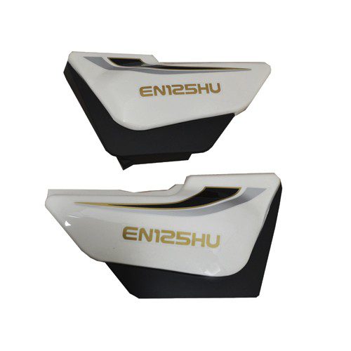 Tapas laterales delantera para motocicleta EN125-HU blanca