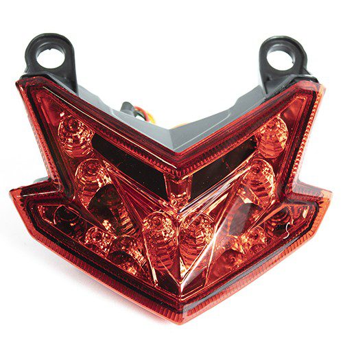 Calavera de flecha con luz trasera y de giro de led modelo 2035 Kinlley