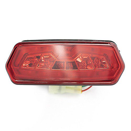 Calavera con luz de led trasera y de giro modelo 2036 Kinlley