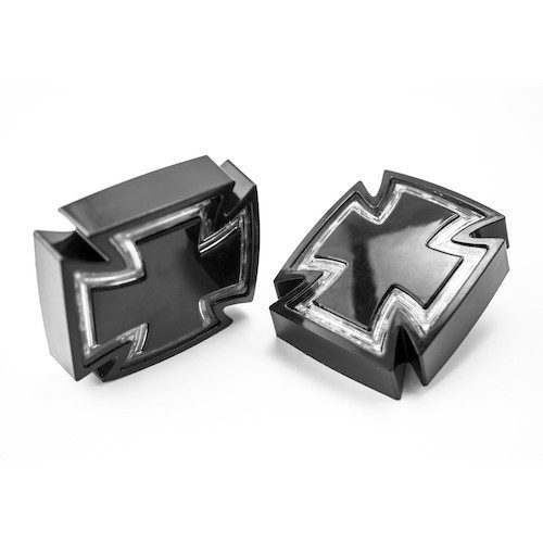 Direccionales negro par con 28pcs 12V 1.5-3W led dip modelo 1053 Kinlley