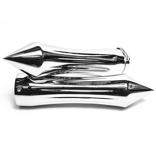 Puños para motocicleta universal 1 pulgada de aluminio cono cromado Kinlley