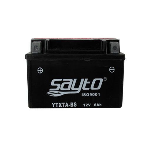 Bateria para motocicleta YTX7A-BS con acido Sayto