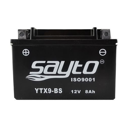 Bateria para motocicleta YTX9-BS con acido Sayto