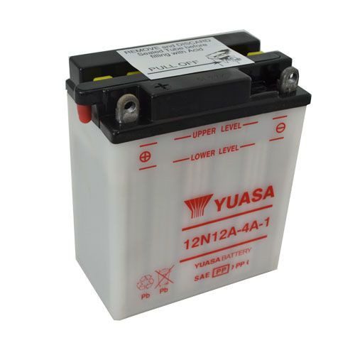 Bateria para motocicleta 12N12A-4A-1 sin acido Yuasa
