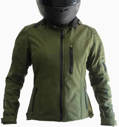 Chamarra para motociclista SM-LUZERN verde Hebotech Talla L