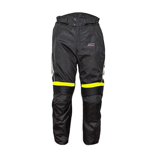 Pantalón para motociclista Visión negro/amarillo Talla M
