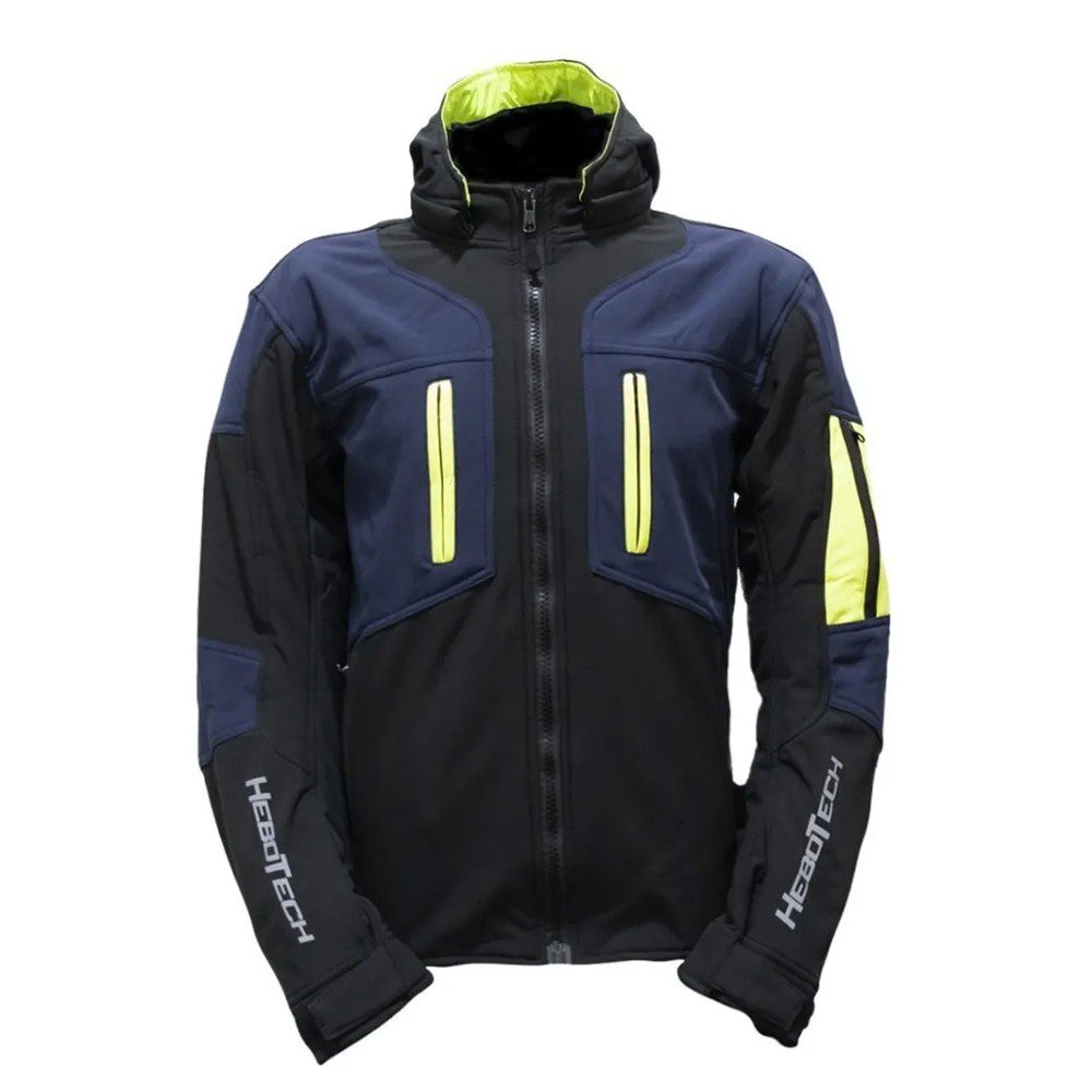 Chamarra para motociclista SM-Luzern Blue Softshell Hebotech Talla M