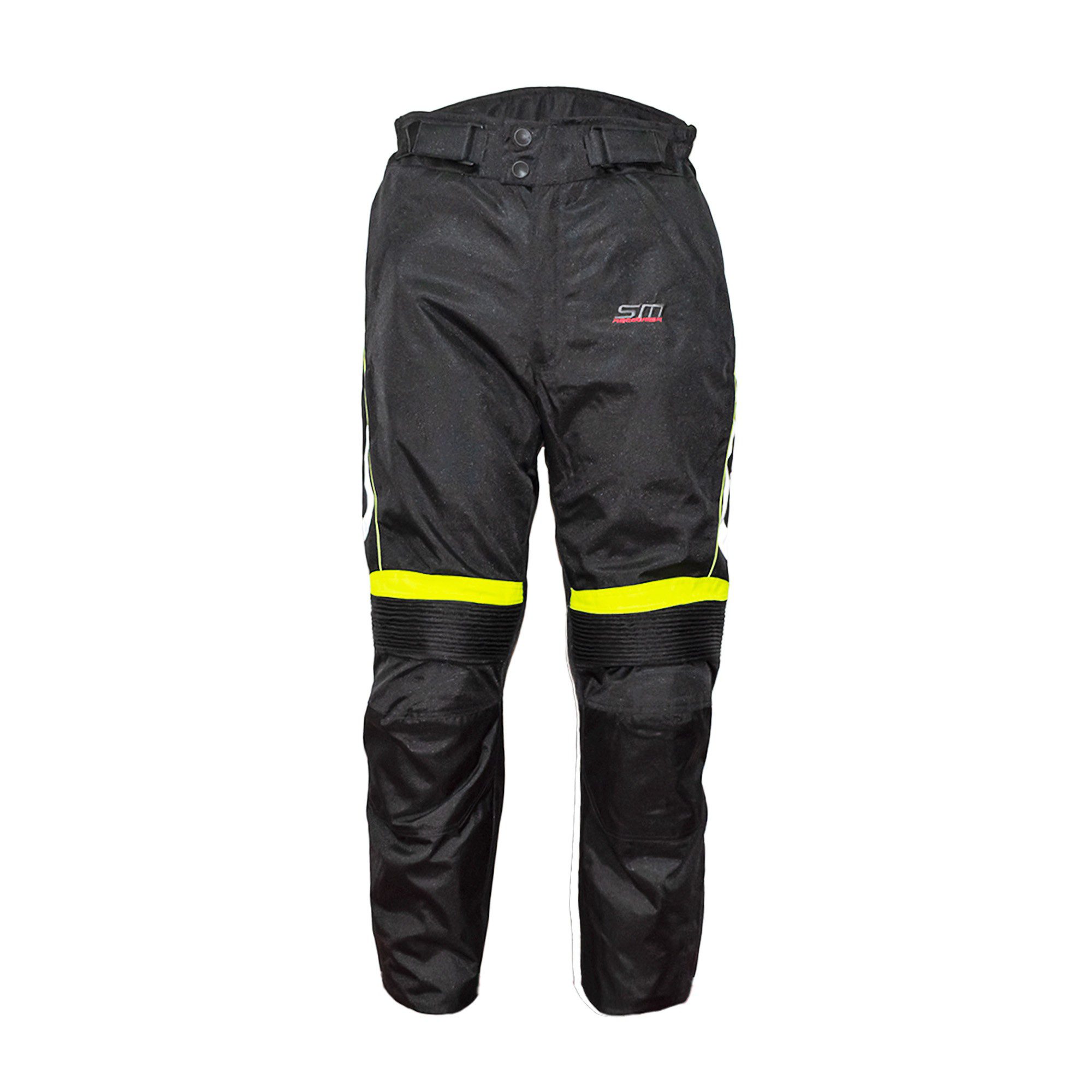 Pantalon para motociclista Vision negro / amarillo Talla L