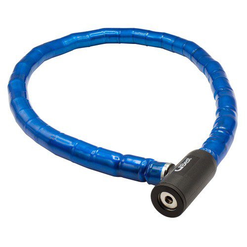Candado articulado para bicicleta L:100cm G:25mm S:4.5/10 No. 775 azul Best