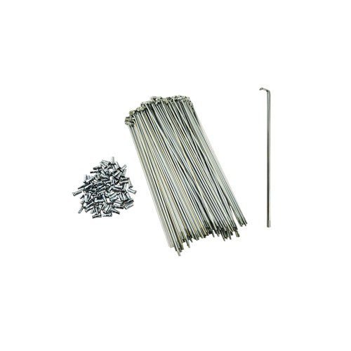 Rayos para motocicleta 12G x 217mm (2.5mm) (144 piezas) con niple UCP reforzada Mariluz