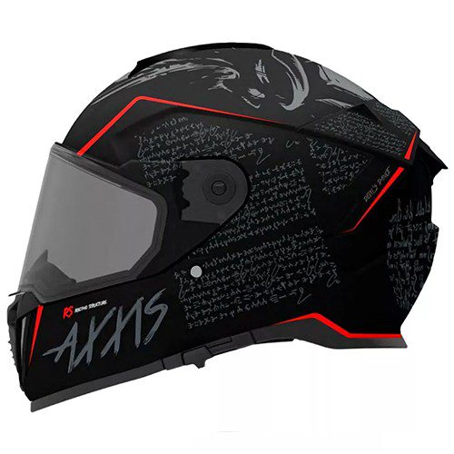 Casco integral para motociclista Hawk Devil Dance negro matte talla M Axxis