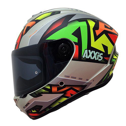 Casco para motociclista integral Draken Jolly gris matte talla L Axxis
