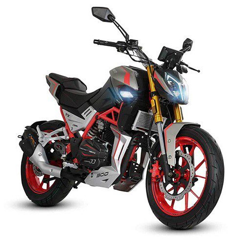 Motocicleta Vento Nitrox T3 300 cc Gris mate Rojo 2024